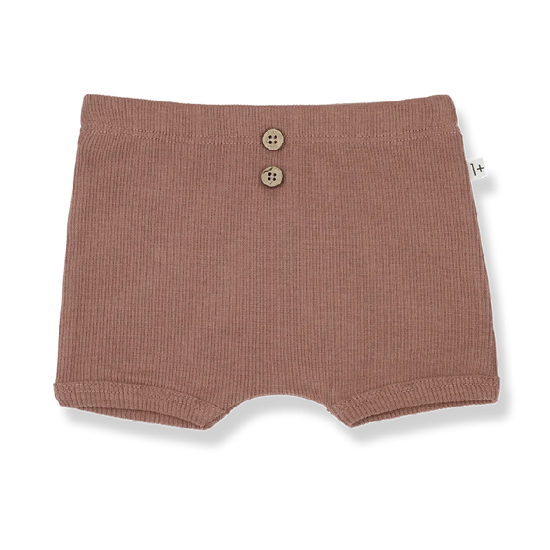 1 + IN THE FAMILY CEDAR RIBBED BUTTON BLOOMERS [Final Sale]