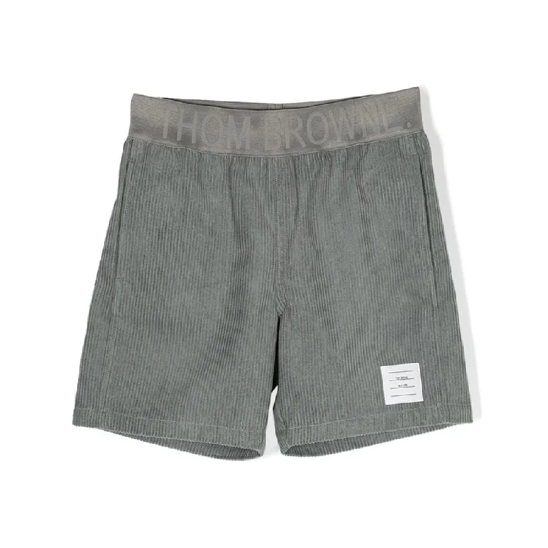 Corduroy Panel Shorts