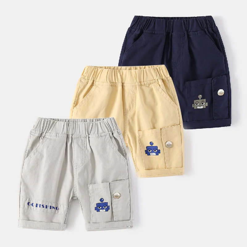 Baby Kid Boys Solid Color Shorts Wholesale 220407320