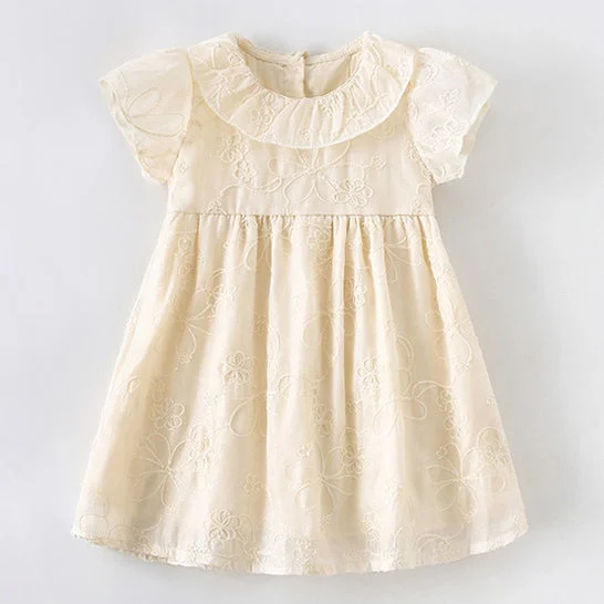 Baby Kid Girls Solid Color Dresses Wholesale 240701141