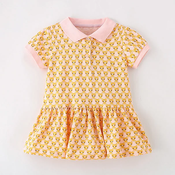 Baby Kid Girls Print Dresses Wholesale 240701150