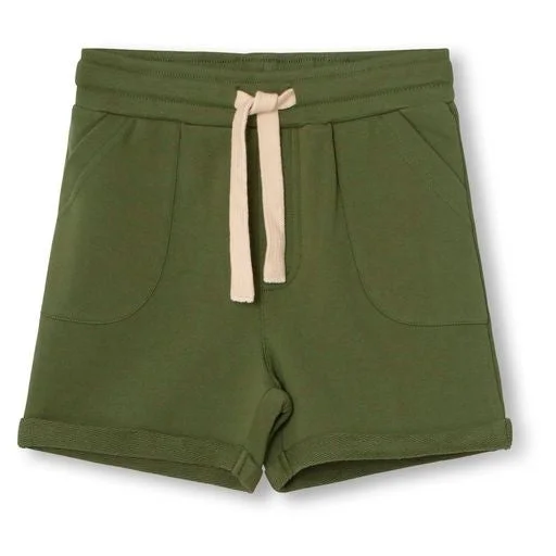 A MONDAY OLIVE DRAWSTRING SWEAT SHORTS [Final Sale]