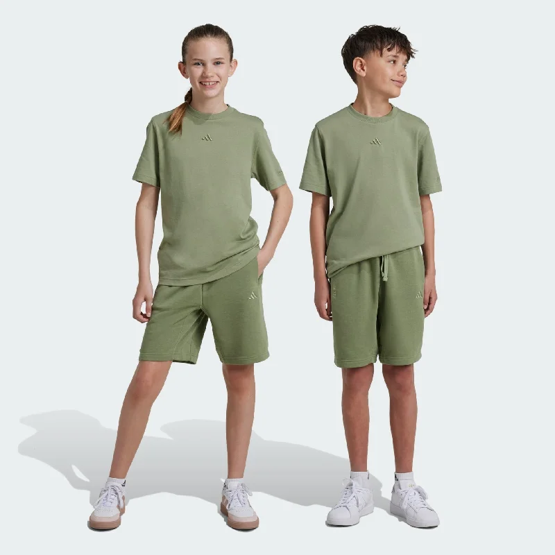 ADIDAS KID'S ALL SZN TENT GREEN SHORTS