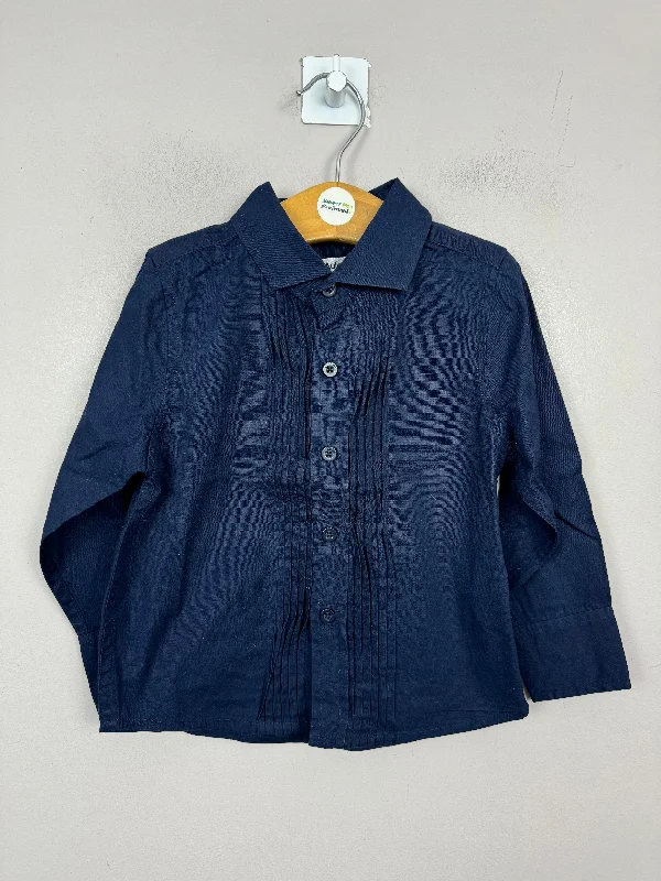 Autograph Navy Formal Shirt 18-24m