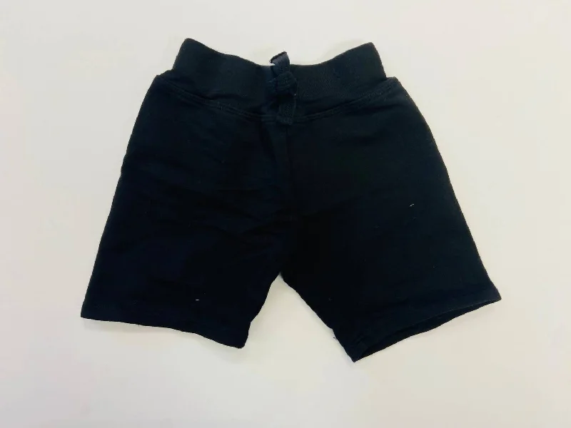 Baby Cotton Board Shorts With Back Pocket In Black