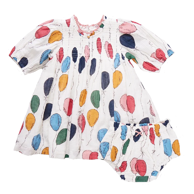 Baby Girls Stevie Puff Sleeve Dress Set - Balloon Bunches