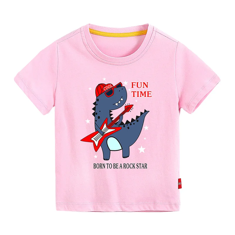 Baby Kid Big Kid Unisex Letters Dinosaur Cartoon Star Print T-Shirts Wholesale 072811954