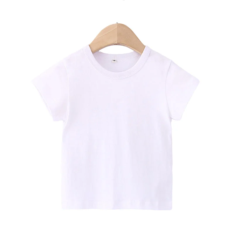 Baby Kid Big Kid Unisex Solid Color T-Shirts Wholesale 22040799