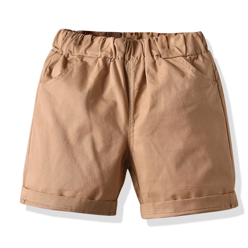 Baby Kid Boys Solid Color Striped Shorts Wholesale 211109167