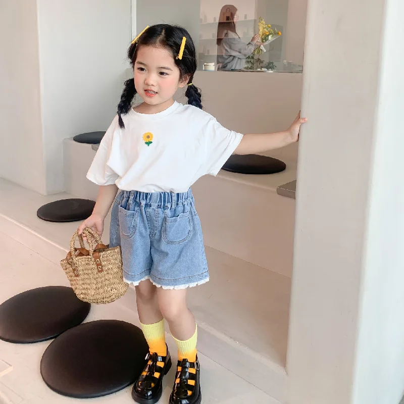 Baby Kid Girls Flower T-Shirts Wholesale 23011036