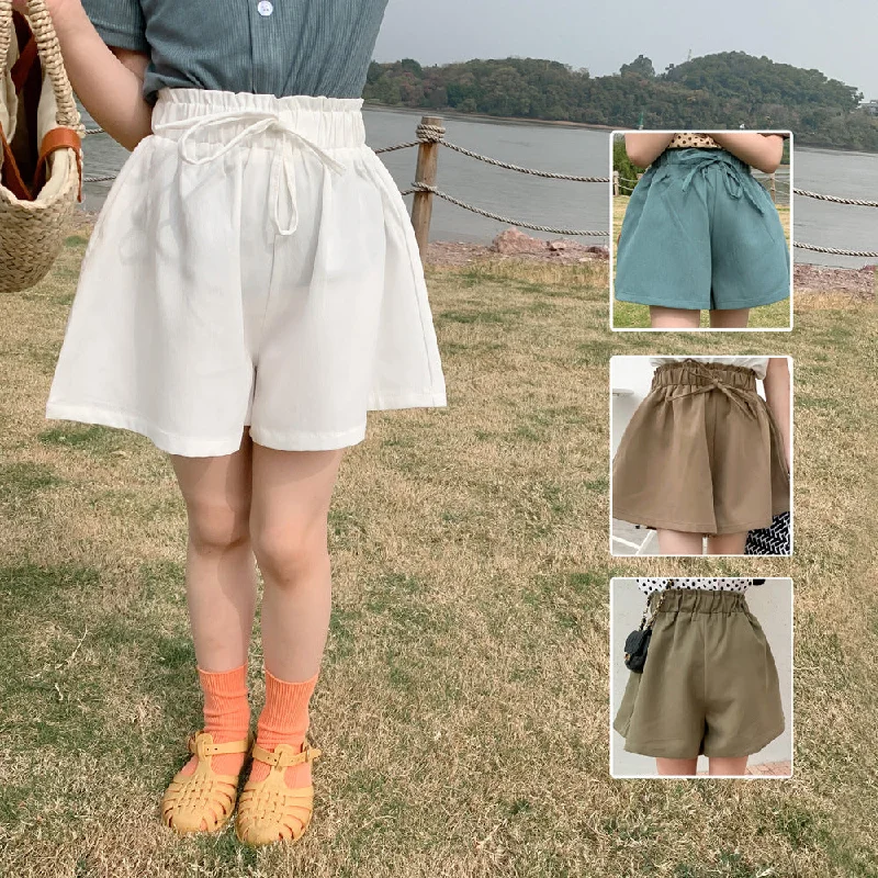 Baby Kid Girls Solid Color Shorts Wholesale 220317378