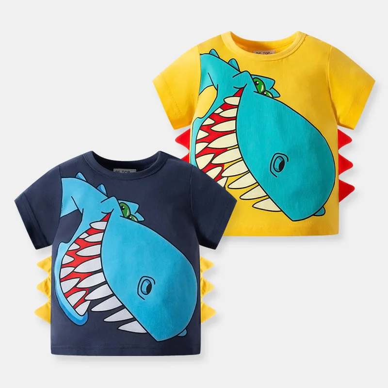 Baby Kid Unisex Dinosaur T-Shirts Wholesale 220412415