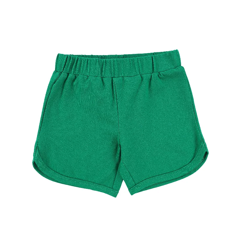 BACE COLLECTION GREEN PIQUE SHORTS [Final Sale]