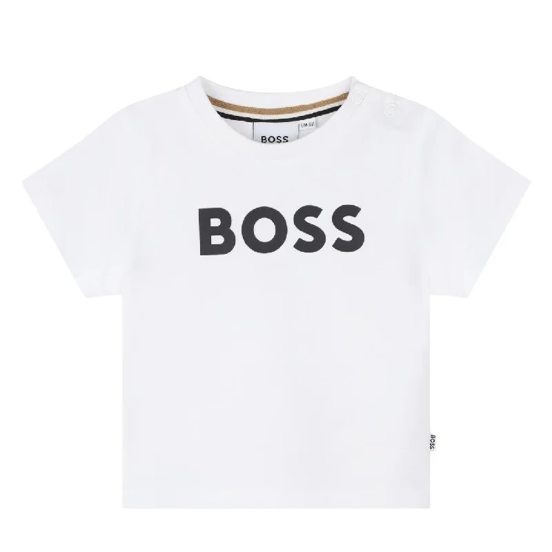 BOSS Baby Printed Logo White T-Shirt