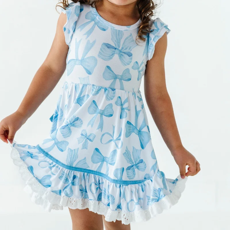 Bow Sweet Bow Girls Party Dress