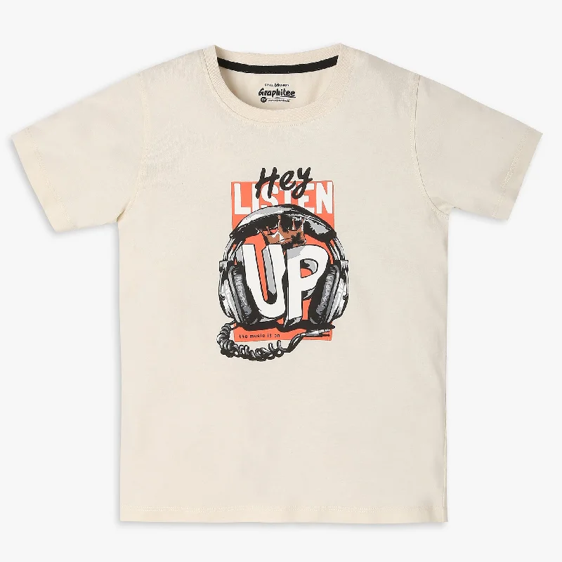 Boys Regular Fit Graphic T-Shirt