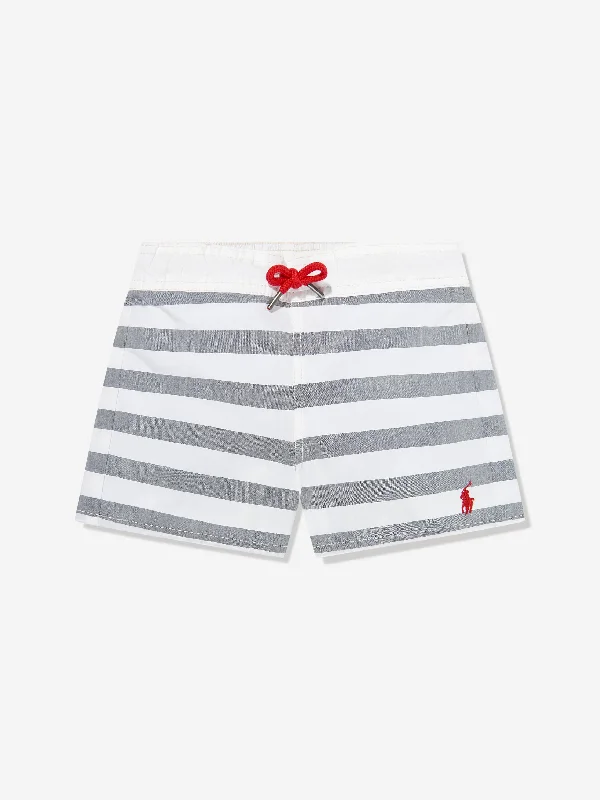 Ralph Lauren Boys Striped Swim Shorts in Multicolour