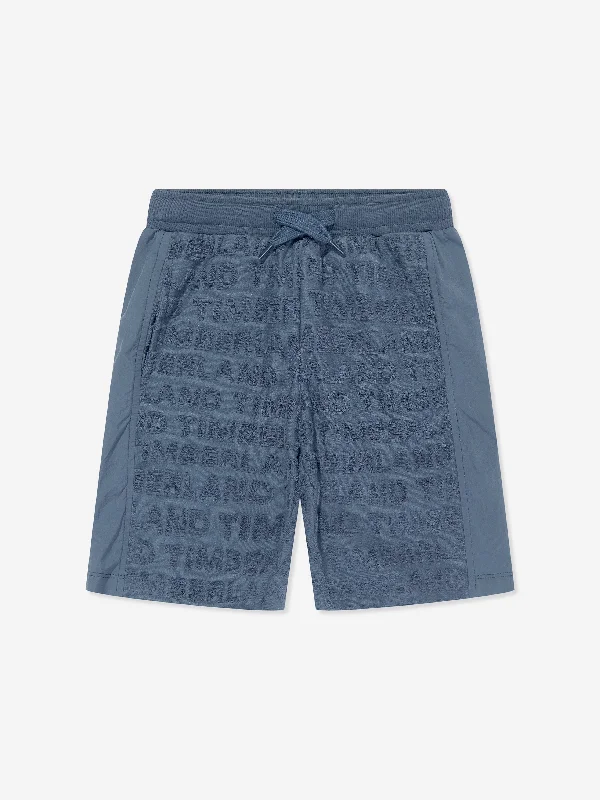 Timberland Boys Terry Towel Bermuda Shorts in Blue