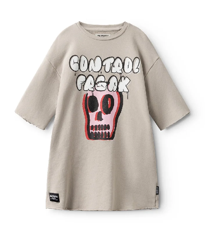 bubbly dizzy skull sweat dress