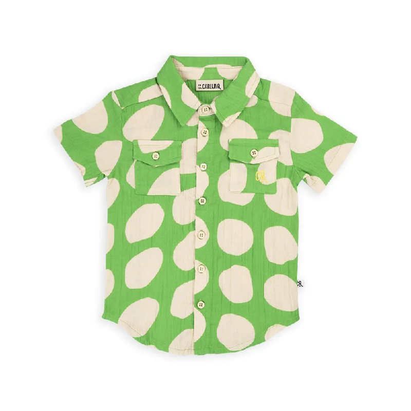 Super Dots Short Sleeve Double Gauze Blouse - 1 Left Size 4-6 years