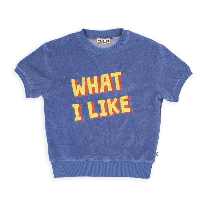 'What I Like' Short Sleeve Sweater - 1 Left Size 12-14 years