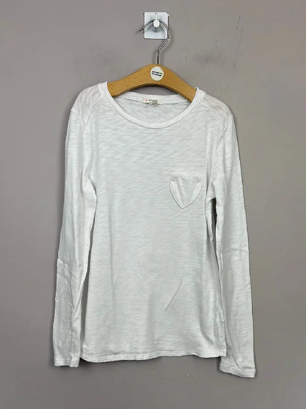 Crew White Long Sleeve T-shirt 10-11y