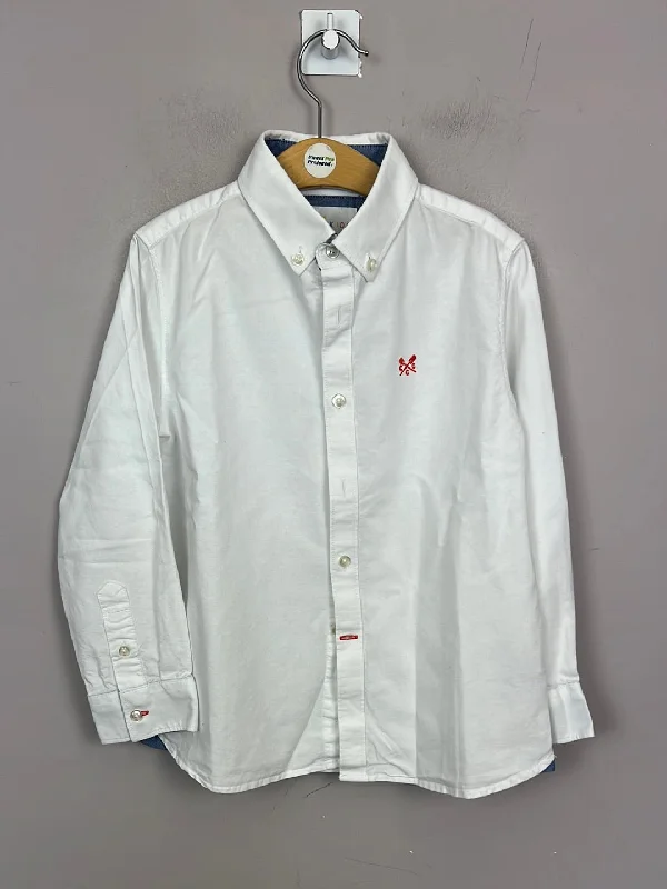 Crew White Oxford shirt 8-9y