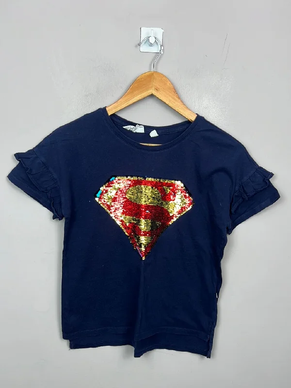 GAP Superman ruffle sleeve T-shirt 12-13y