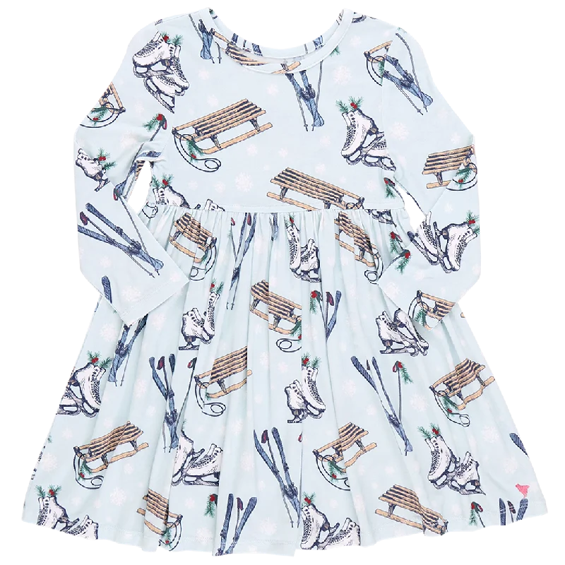 Girls Bamboo Steph Dress - Snow Sports