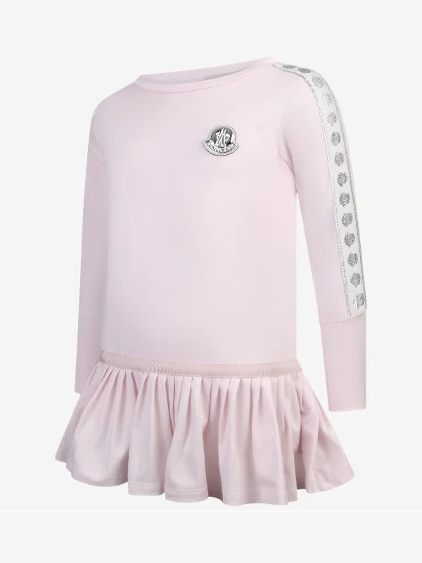 Moncler Enfant Girls Dress - Cotton Jersey Dress