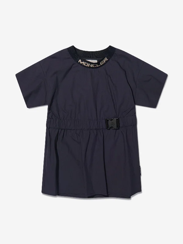 Moncler Enfant Girls Poplin Logo Dress