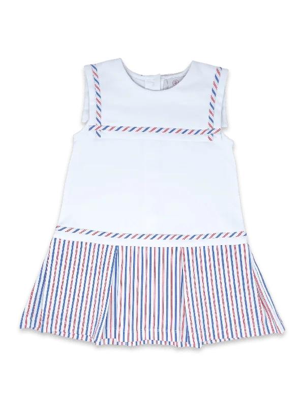 Hadley Dress - Stripes Bright Stars Brave Hearts