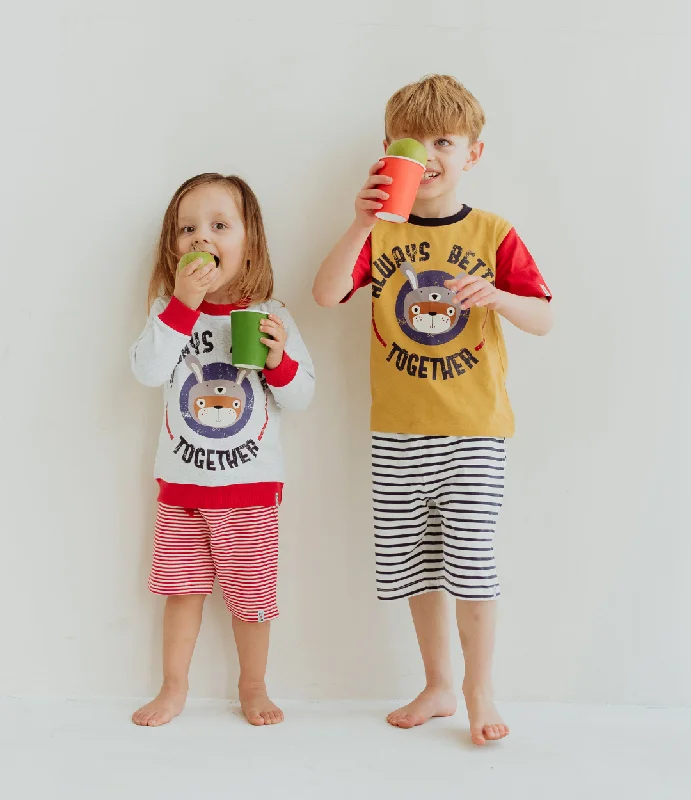 Happy Ice & Stripe Shorts - 2 Pack