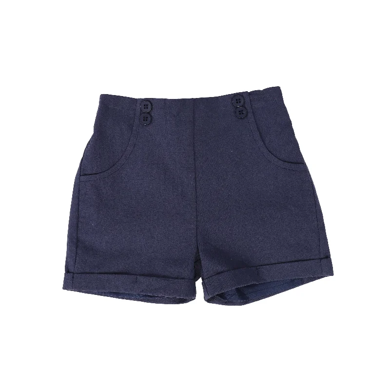 HARPER JAMES NAVY BUTTON SHORTS [FINAL SALE]