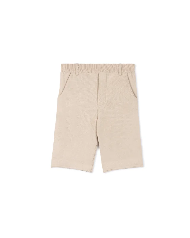 HARPER JAMES TAN KNIT DRESS SHORTS [FINAL SALE]