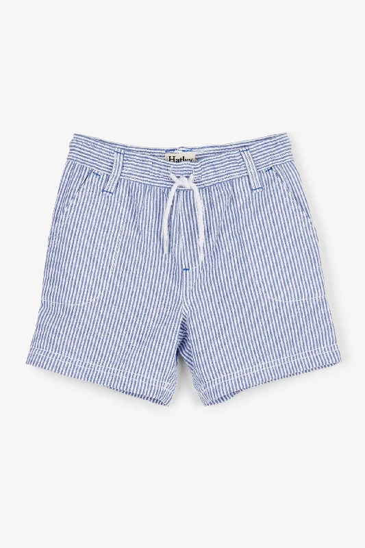 Boys Shorts Hatley Blue Stripes Woven (Size 3 left)