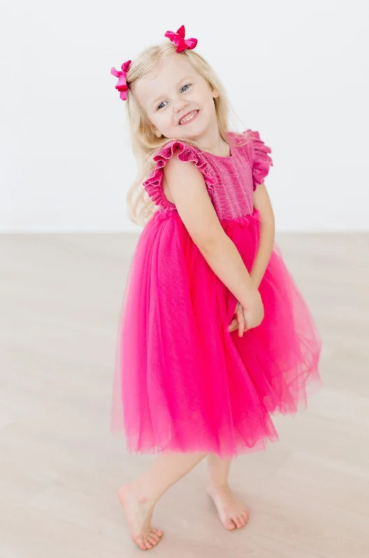 Hot Pink Shimmer Tutu Dress