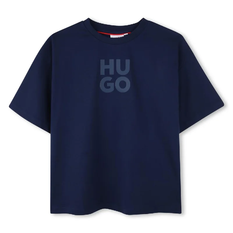 Hugo T Shirt Blue