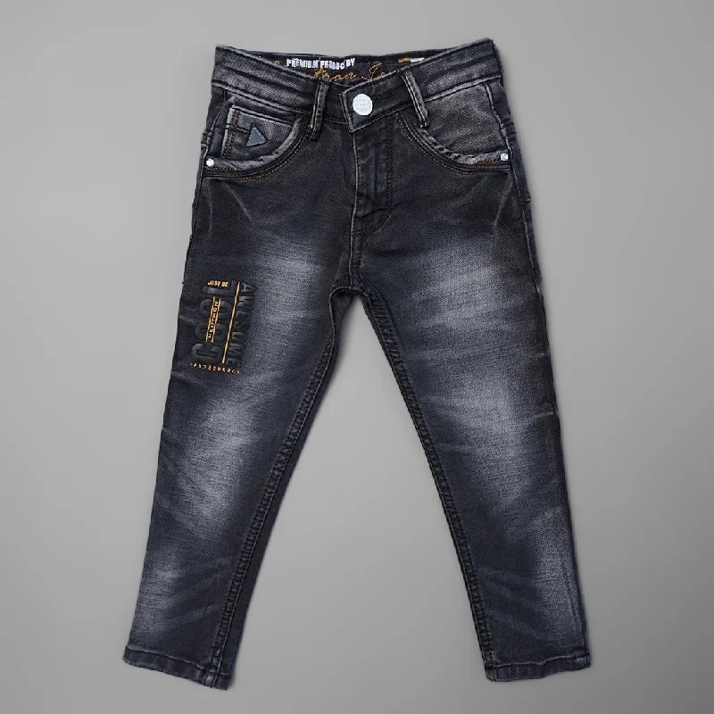 Jeans for Boys with Sheded Design