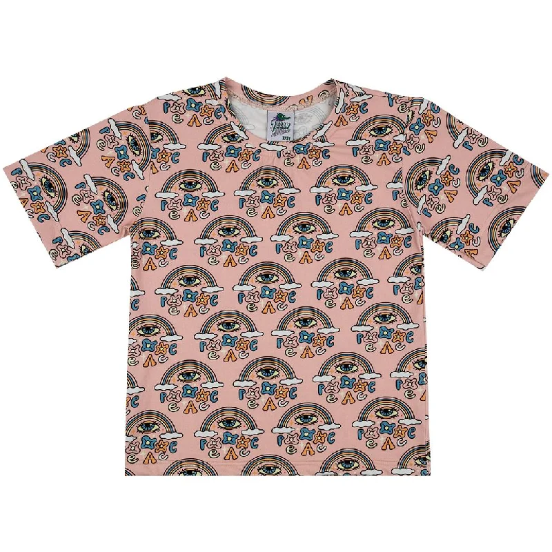 World Peace Short Sleeve Shirt - Powder Pink