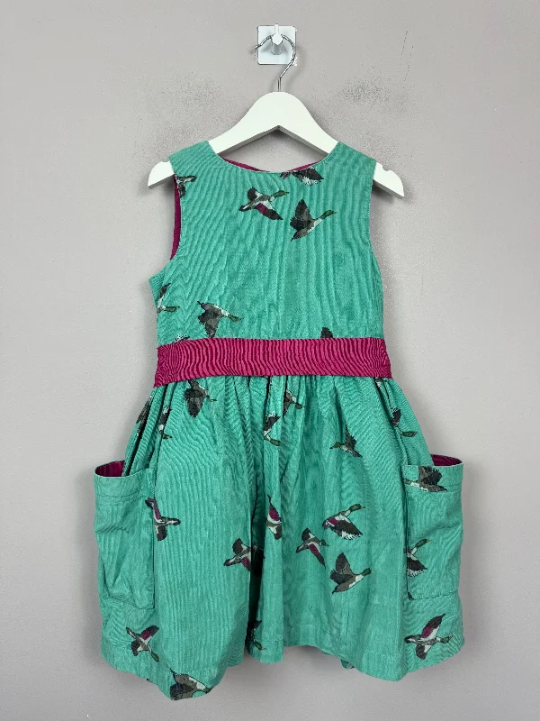 Joules Mallard Cord Dress 5y