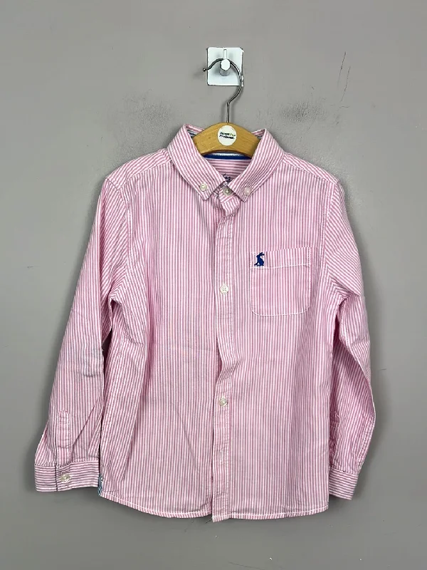 Joules pink stripe shirt 8y