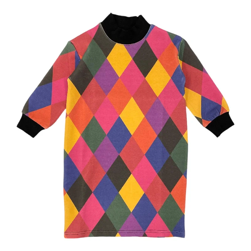 Limited Edition Argyle Multi Sweatshirt Dress