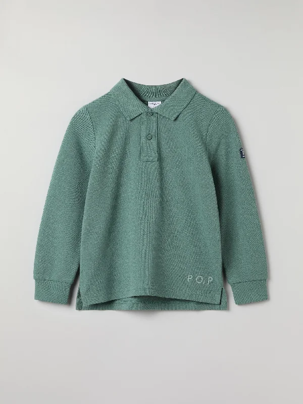 Long Sleeve Polo Top