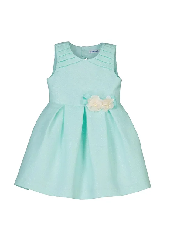 Mayoral Girl Fantasy Pleated Dress, Aqua