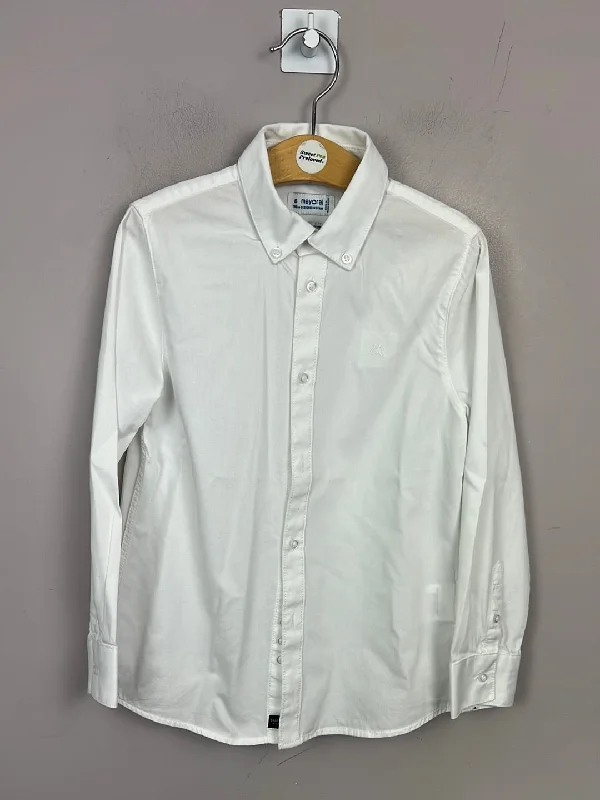 Mayoral White Oxford Shirt 6y