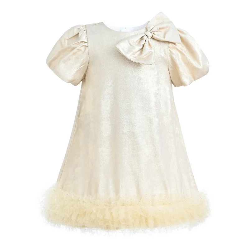 Champagne Teacup Frill Dress