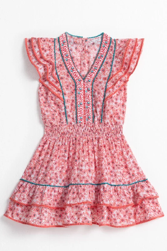 Kids Mini Dress Camila - Pink Anemone