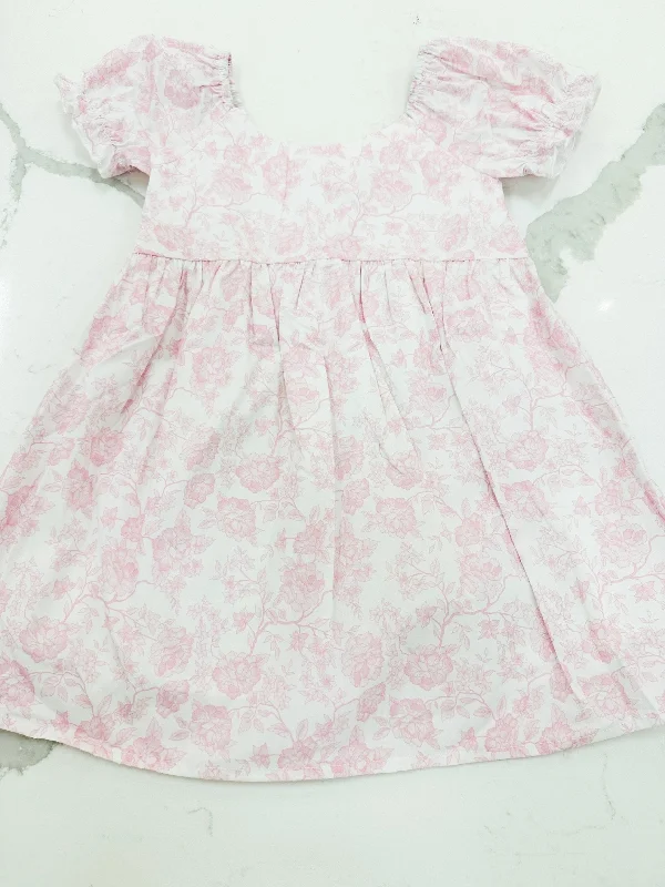 Mini Ella Dress - Pink Chinoiserie