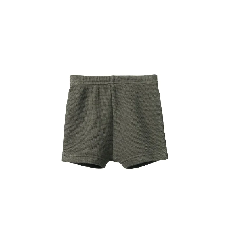 Nature Baby Selby Waffle Shorts - Thyme